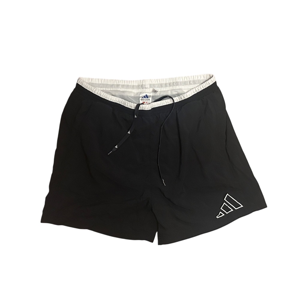 Adidas Men’s Large Black & White Swim Trunks